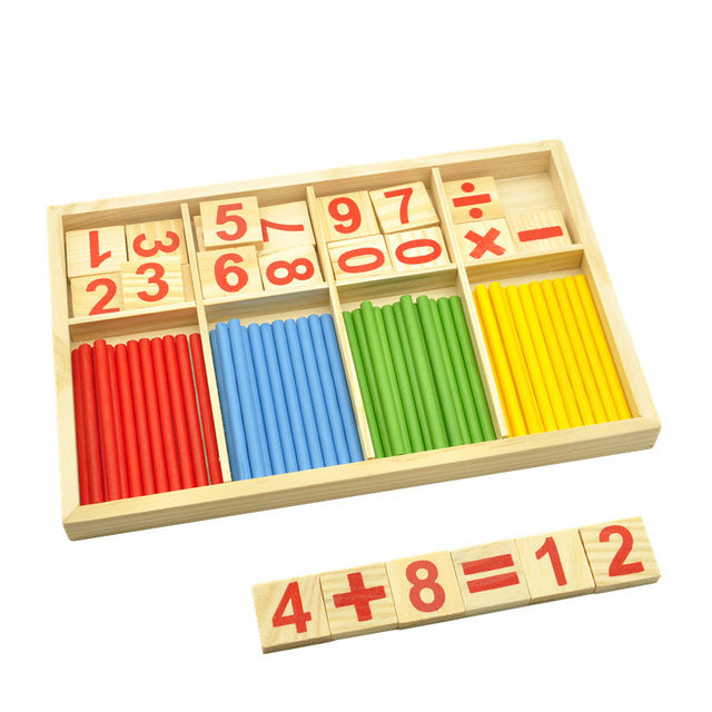 Montessori Wooden Counting Set for Learning Through Play