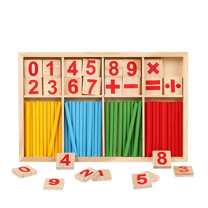 Montessori Wooden Counting Set for Learning Through Play